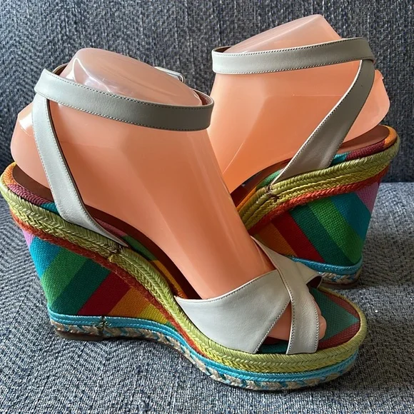 Valentino rainbow espadrille wedges Size: 39 - Picture 7 of 16